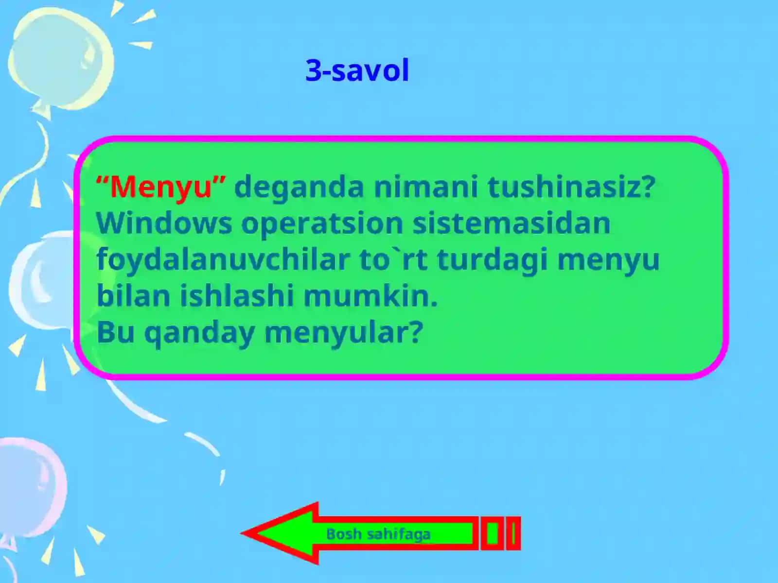 Dasturiy ta’minot shartli ravishda 3