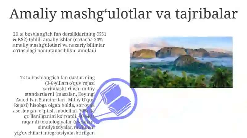 Boshlang'ich maktablarda Tabiiy fanning mazmuni va o'quv dasturining tahlili 3