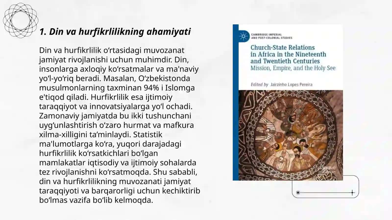 Din va hurfikrlilik. Shaxy Muhammad Sodiq Muhammad Yusufning "Baxtiyor oila" asarida Islom qadriyatlarining talqini 3