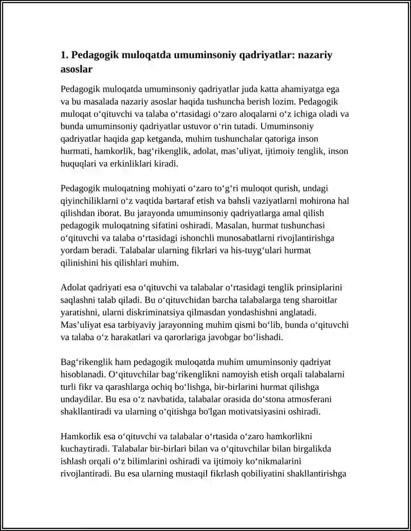 PEDAGOGIK MULOQATDA UMUMINSONIY QADRIYATLARNING USTUVORLIGI 3