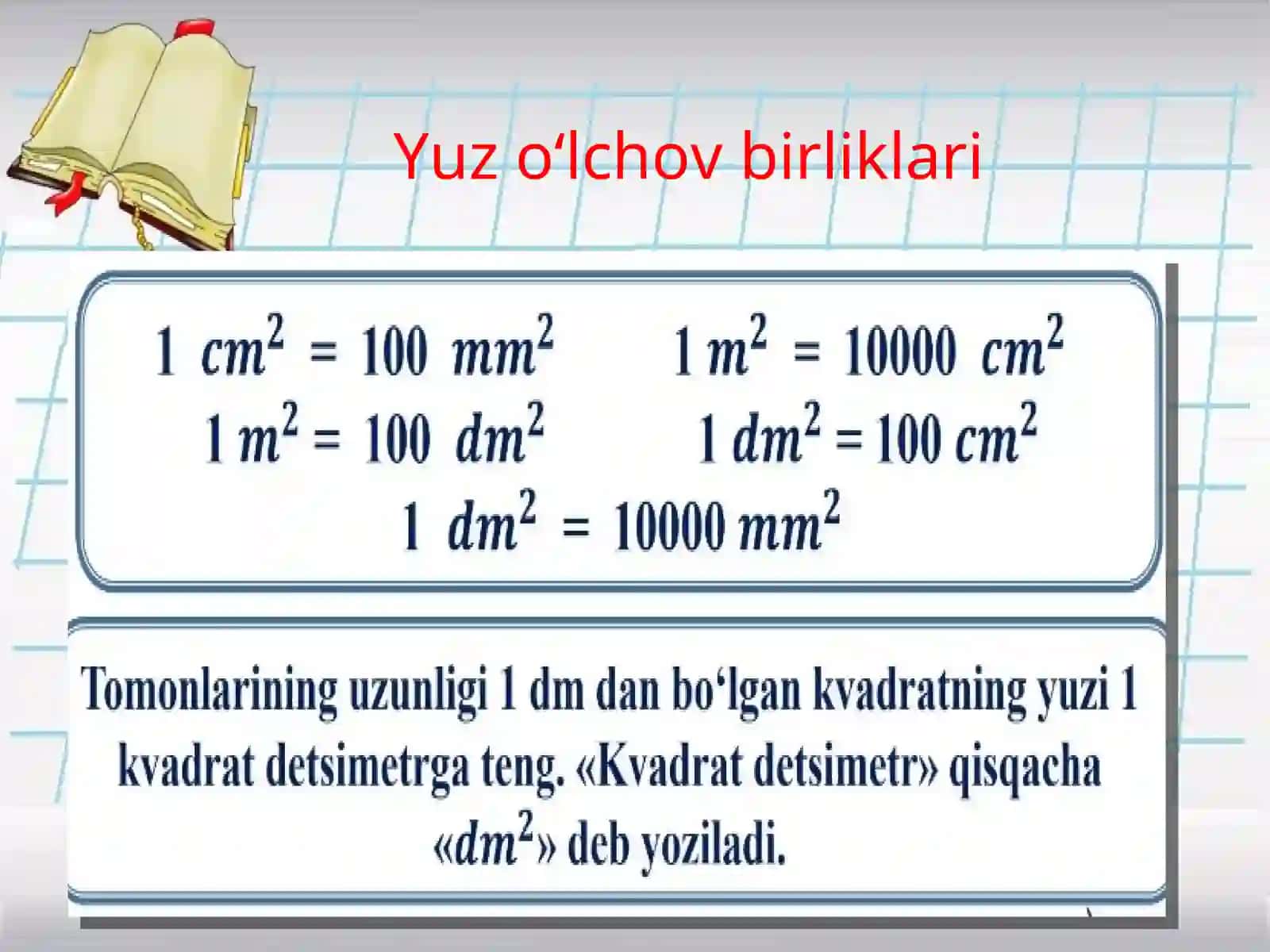 Yuz o‘lchov birliklari 3