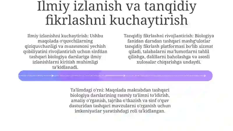 Biologiyadan Sinfdan Tashqari MashgʻUlotlarning TaʼLim Tarbiya Jarayonida Tutgan OʻRni 3