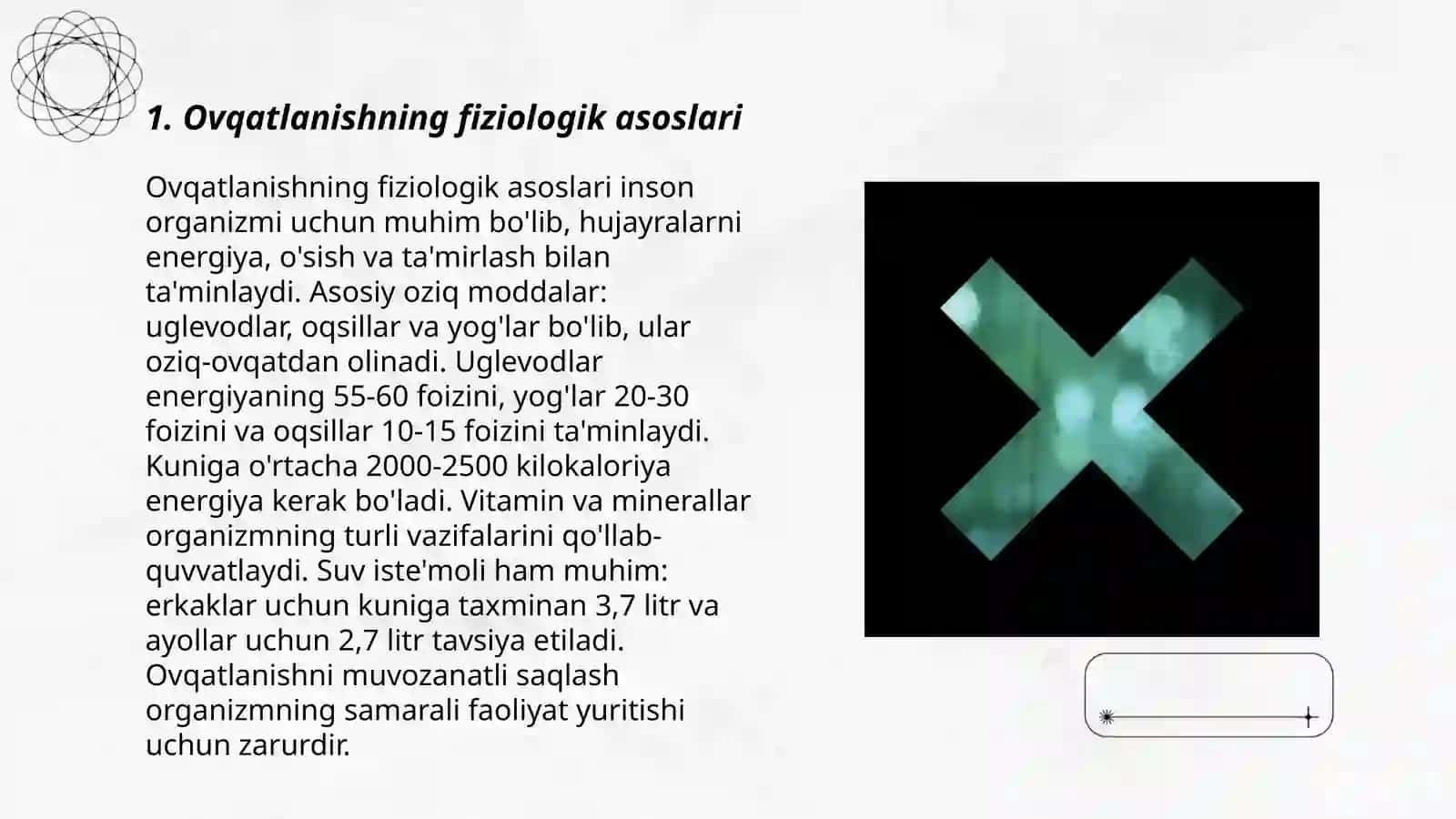 Aholining har xil qatlami uchun ovqatlanishning fiziologik me'yorlari 3