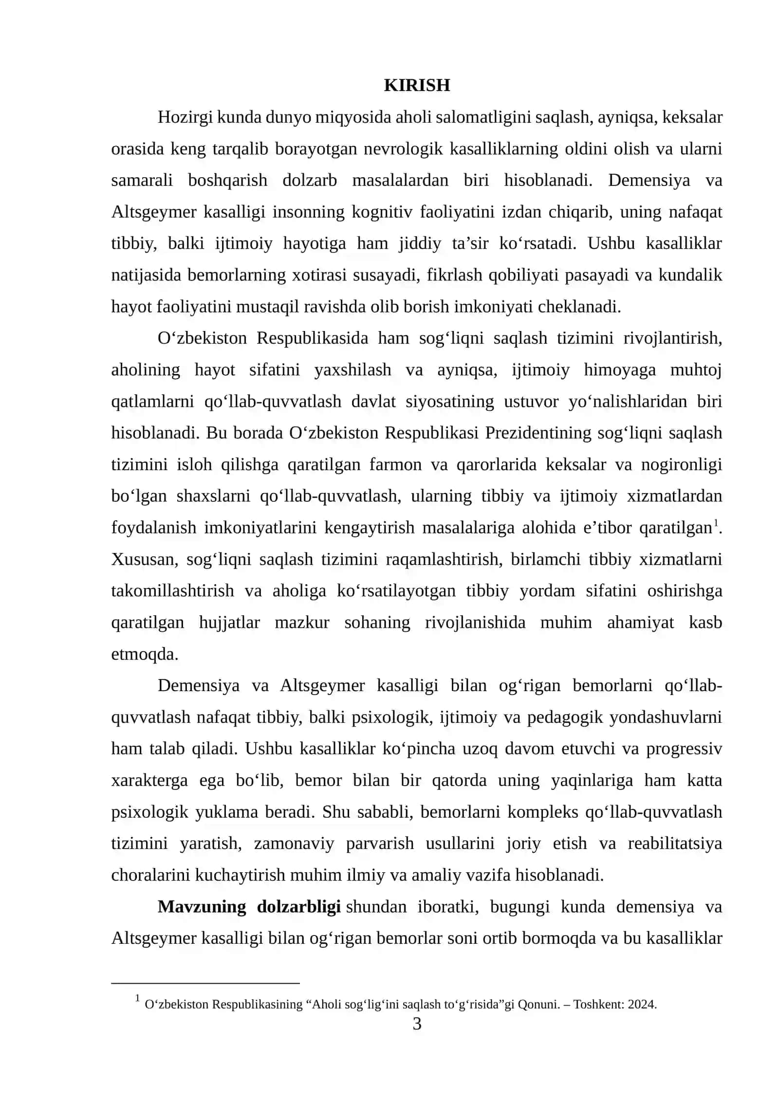 Demensiya va Altsgeymer kasalligi bilan og‘rigan bemorlarni qo‘llab-quvvatlash 3