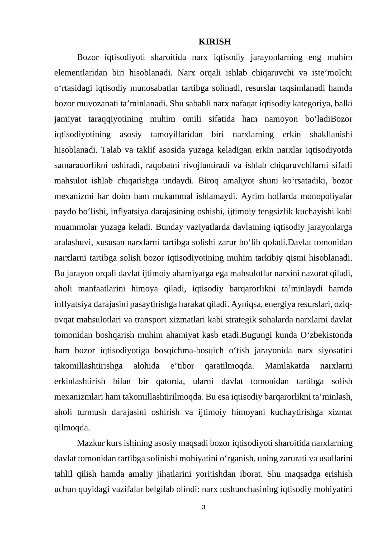 Bozor iqtisodiyotida narxlarning davlat tomonidan tartibga solinishi 3