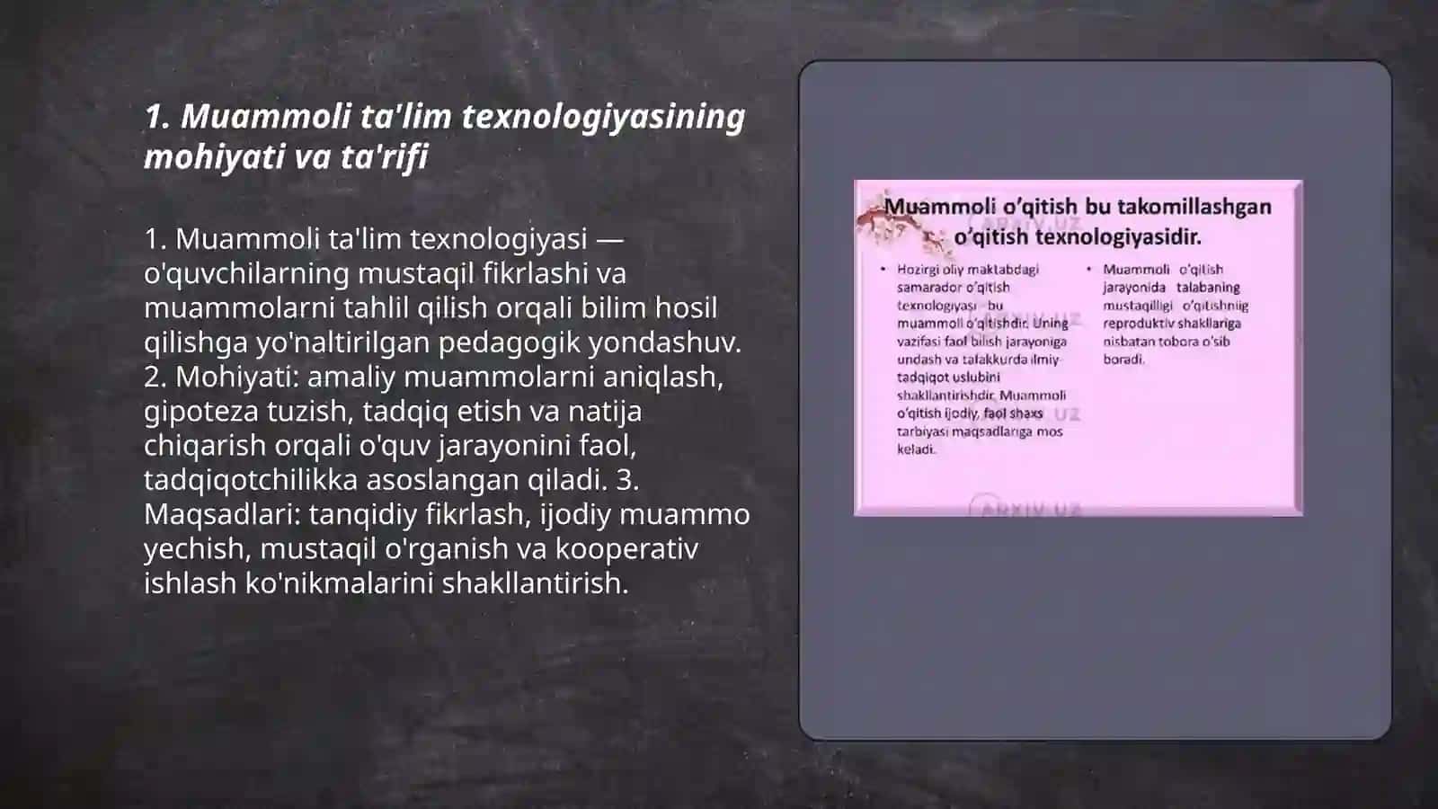 Muammoli ta'lim texnologiyasi 3