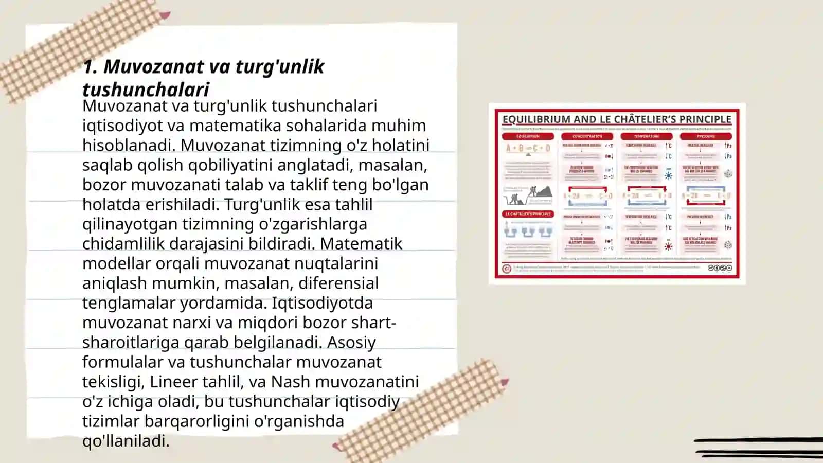 Muvozanat va turg'unlik masalalariga doir masalalar 3