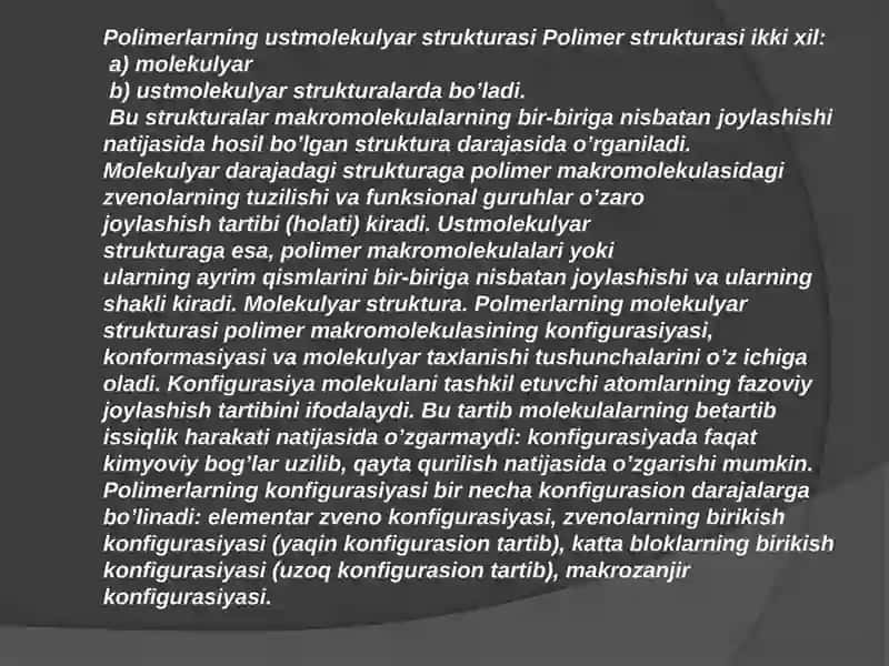 Polimerlarning kristallanishi 3