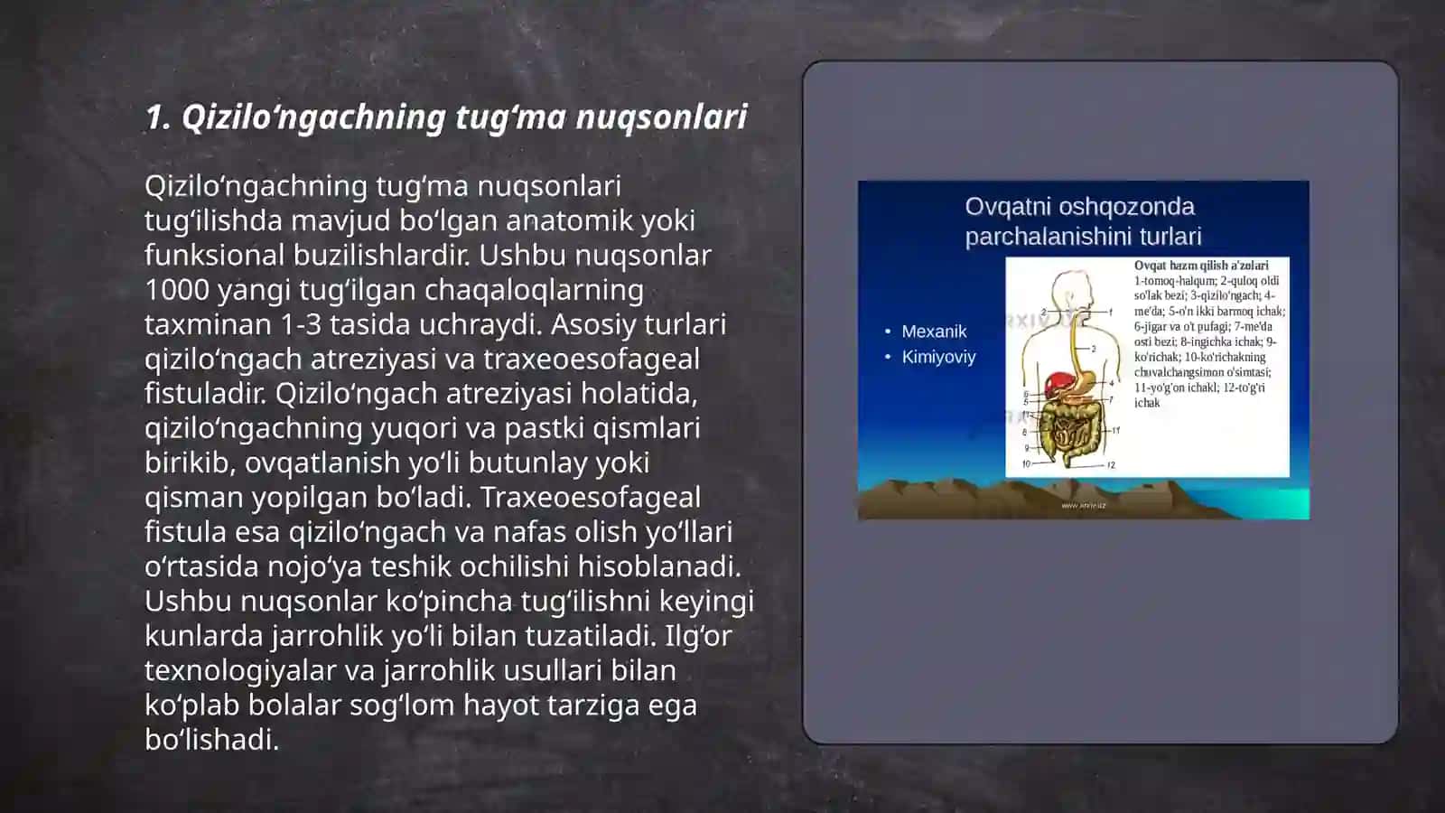 Qizilo‘ngachning tug‘ma va orttirilgan nuqsonlarida bajariladigan operatsiyalar 3