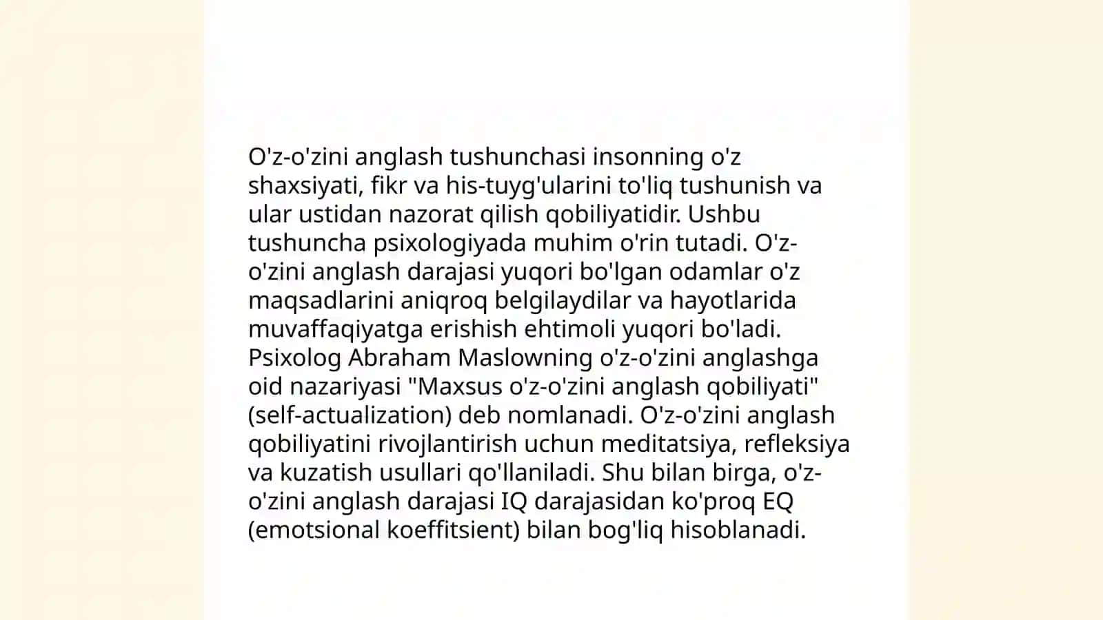 Ilk bolalikda o'z-o'zini anglashning rivojlanishi va 3 yosh inqirozi 3
