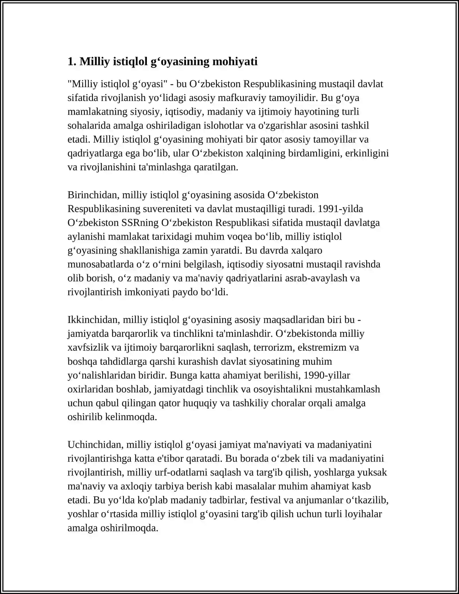 MILLIY ISTIQLOL GʻOYASI VA MAFKURAVIY MASALALAR 3
