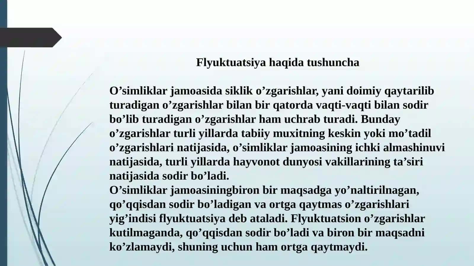 Yillik o'zgarishlar 3