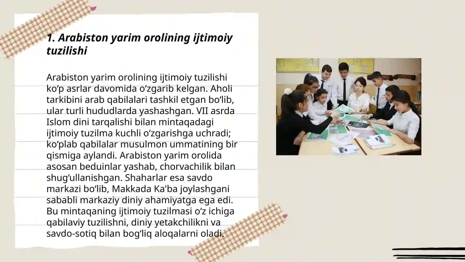Arabiston yarim orolining ijtimoiy tuzilishi 3