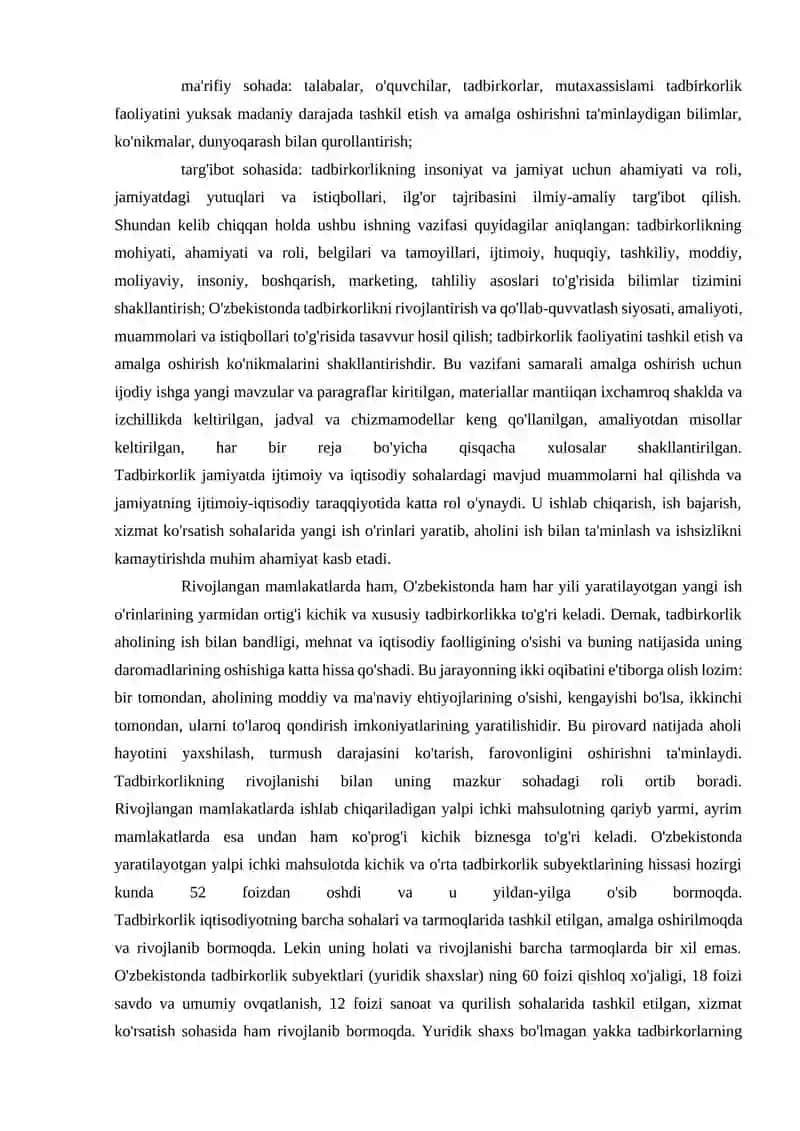 Biznes va tadbirkorlik tushunchasi 3