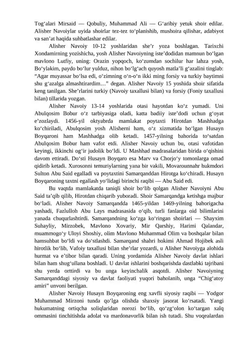 "Temur tigʻi yetmagan joyni qalam bilan oldi Alisher" 3