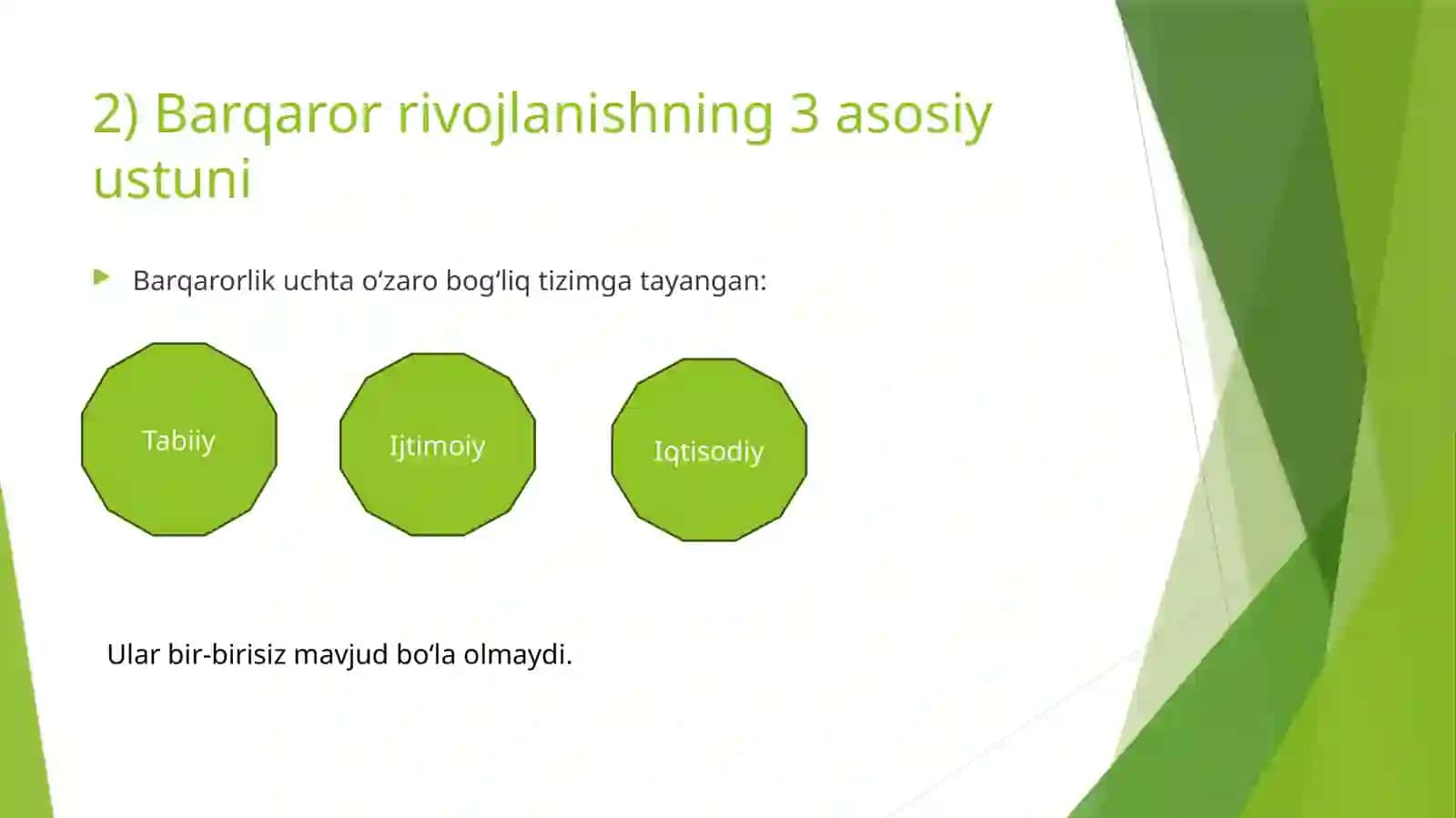 Tabiat, jamiyat va iqtisodiy rivojlanishning barqarorligi 3