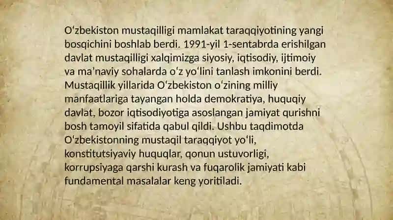 Tibbiyot talabalari uchun tarix fanidan 30slaydli mustaqil ish 3