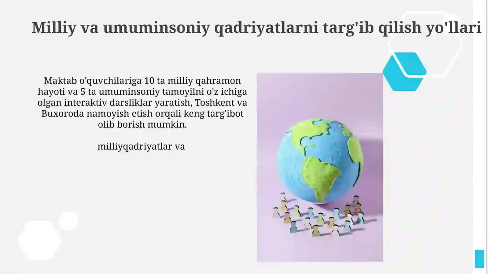 Milliy va umuminsoniy qadriyatlar uyg’unligi 3