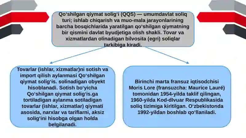 Qoʼshilgan qiymat soligʻining iqtisodiy mohiyati va ahamiyati 3