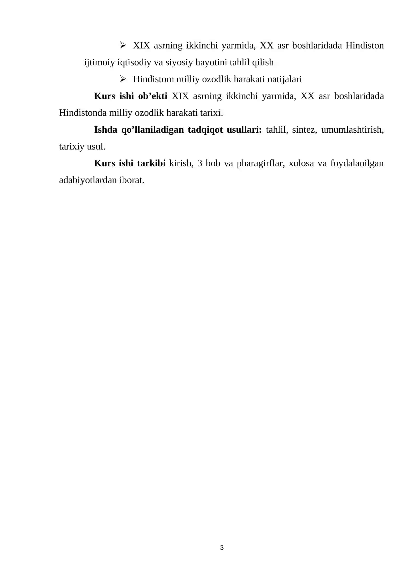 XIX ASRNING IKKINCHI YARMIDA, XX ASR BOSHLARIDADA HINDISTONDA MILLIY OZODLIK HARAKATI 3