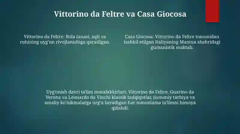 GʻArb UygʻOnish Davri Pedogogikasi Namoyondalarining Didaktik GʻOyalari 3