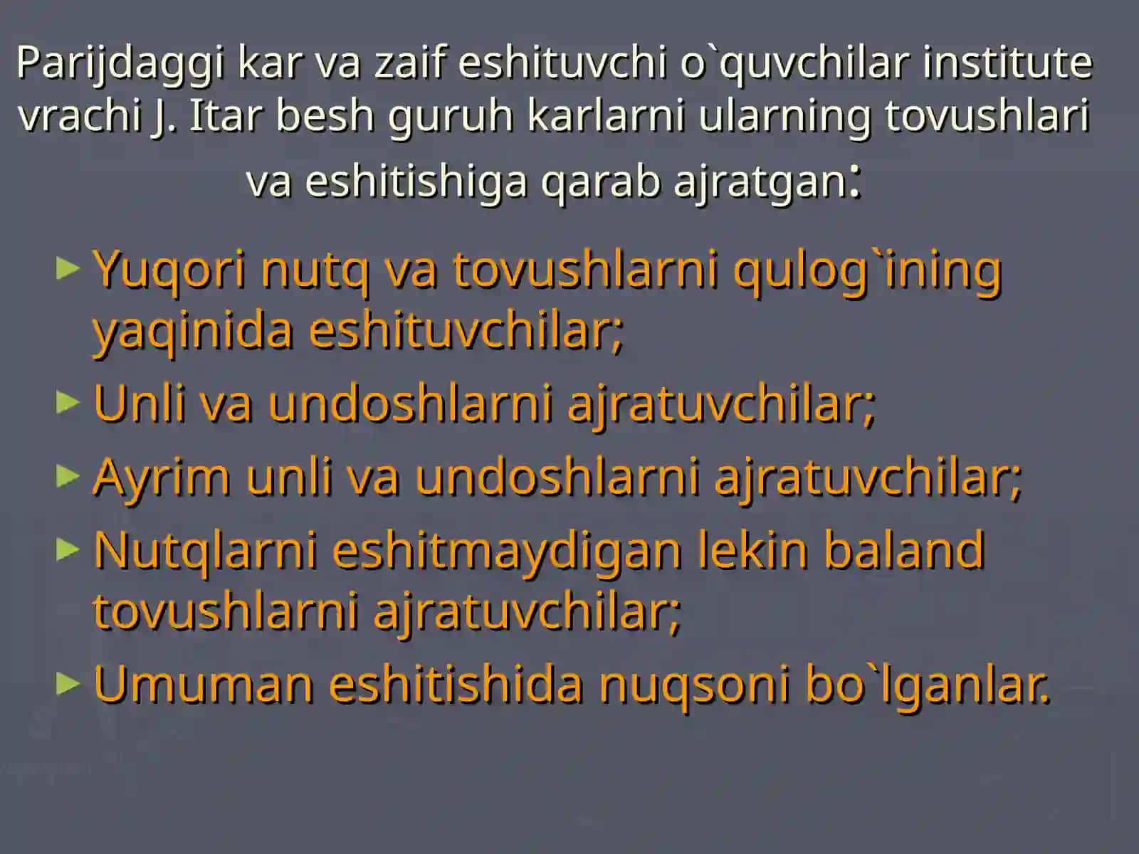Eshitishidа nuqsоni bo’lgаn bоlаlаrning pеdаgоgik tаsnifi. 3