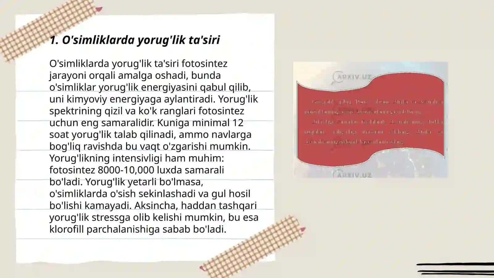 O'simliklarda tashqi muhit omillarining ta'siri 3