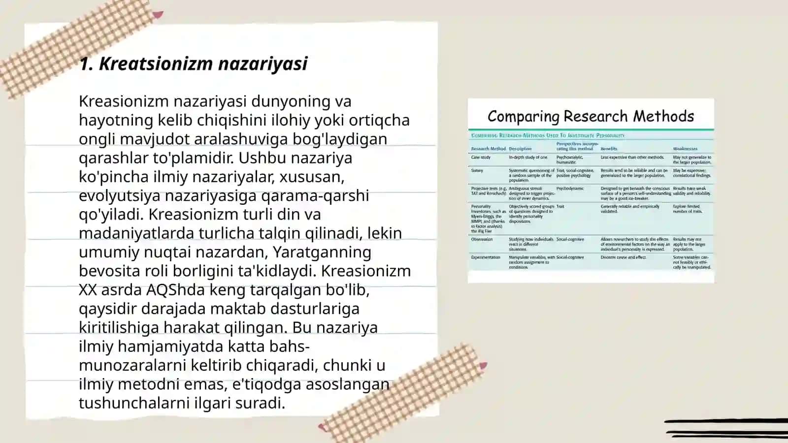 Kreatsionizm va antropogenez nazaroyalarining qiyosiy tahlili 3