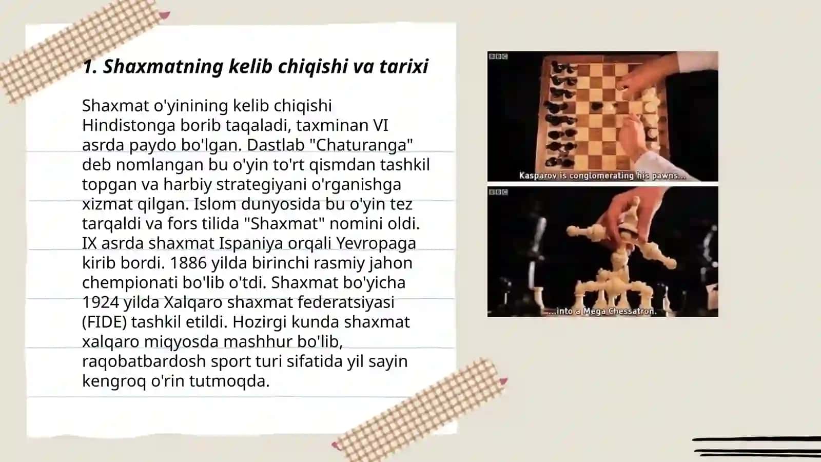 Shaxmatning kelib chiqishi va tarixi 3