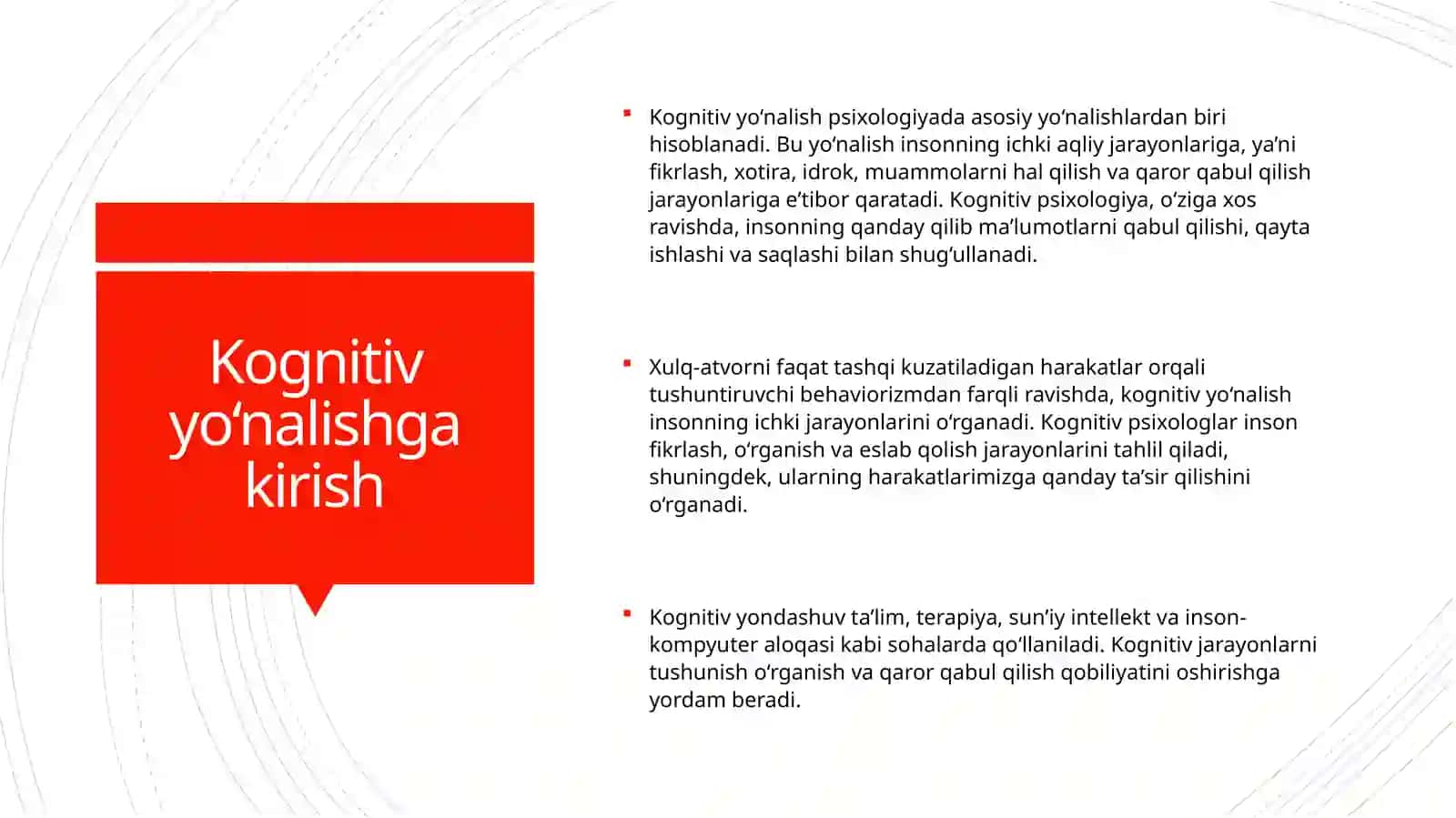 Kognitiv yo‘nalish 3