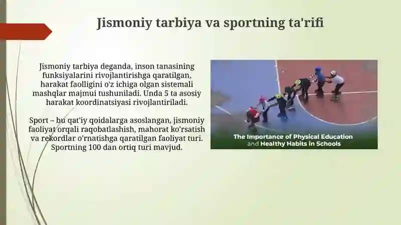 Jismoniy tarbiya va sportning ta'rifi 3