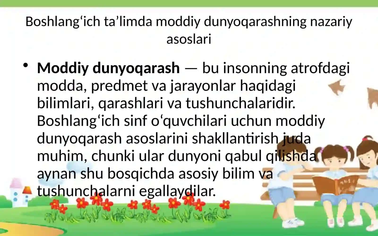 Tabiiy fanlar fanini o'qitish jarayonida boshlang'ich sinf o'quvchilarining moddiy dunyoqarash asoslarini shakllantirish 3