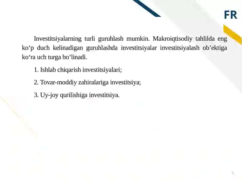 INVESTITSIYALAR TARKIBI VA ULARDAN SAMARALI FOYDALANISH HOLATI TAHLILI 3
