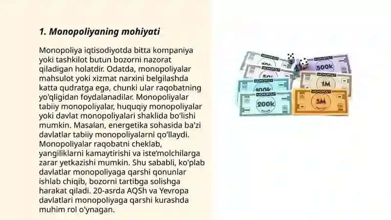 Monopoliya va uning mazmuni 3