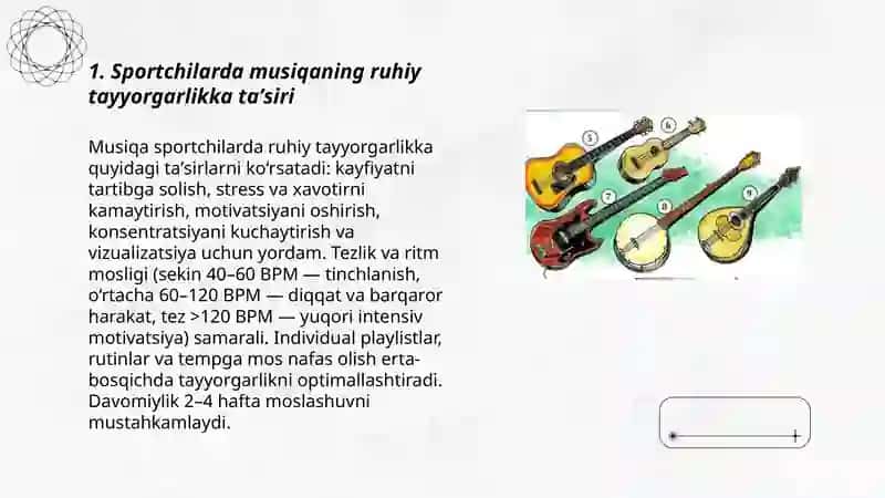 Musiqa terapiyasi va sport psixologiyasi 3