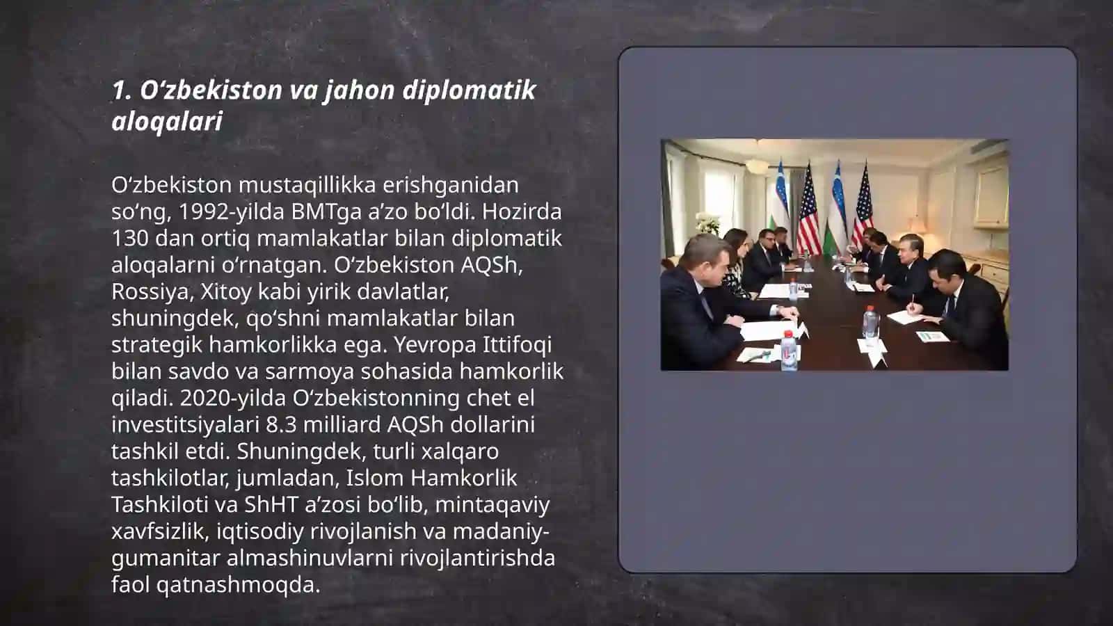 Oʻzbekiston va jahon hamjamiyati 3