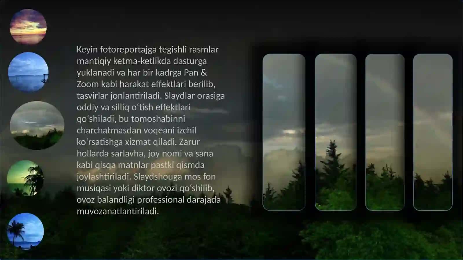 MAGIX Photo dasturiyordamidatelevideniyeuchunslaydshoularyaratish 3
