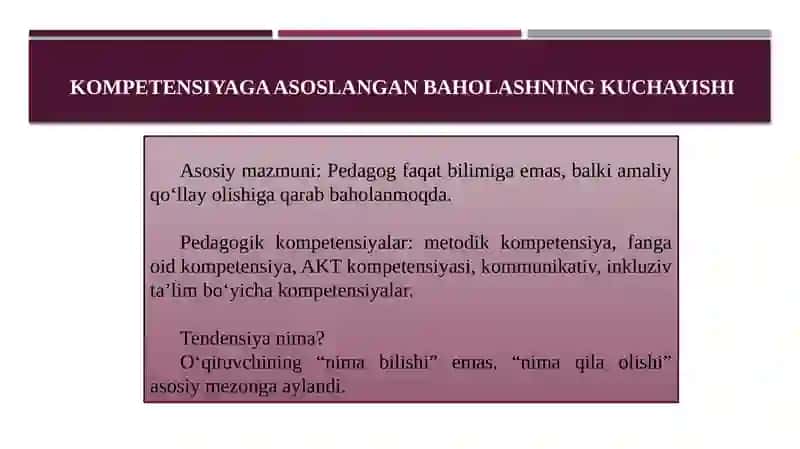 Pedagoglarning kasbiy rivojlanishini baholashga doir yetakchi tendensiyalar 3