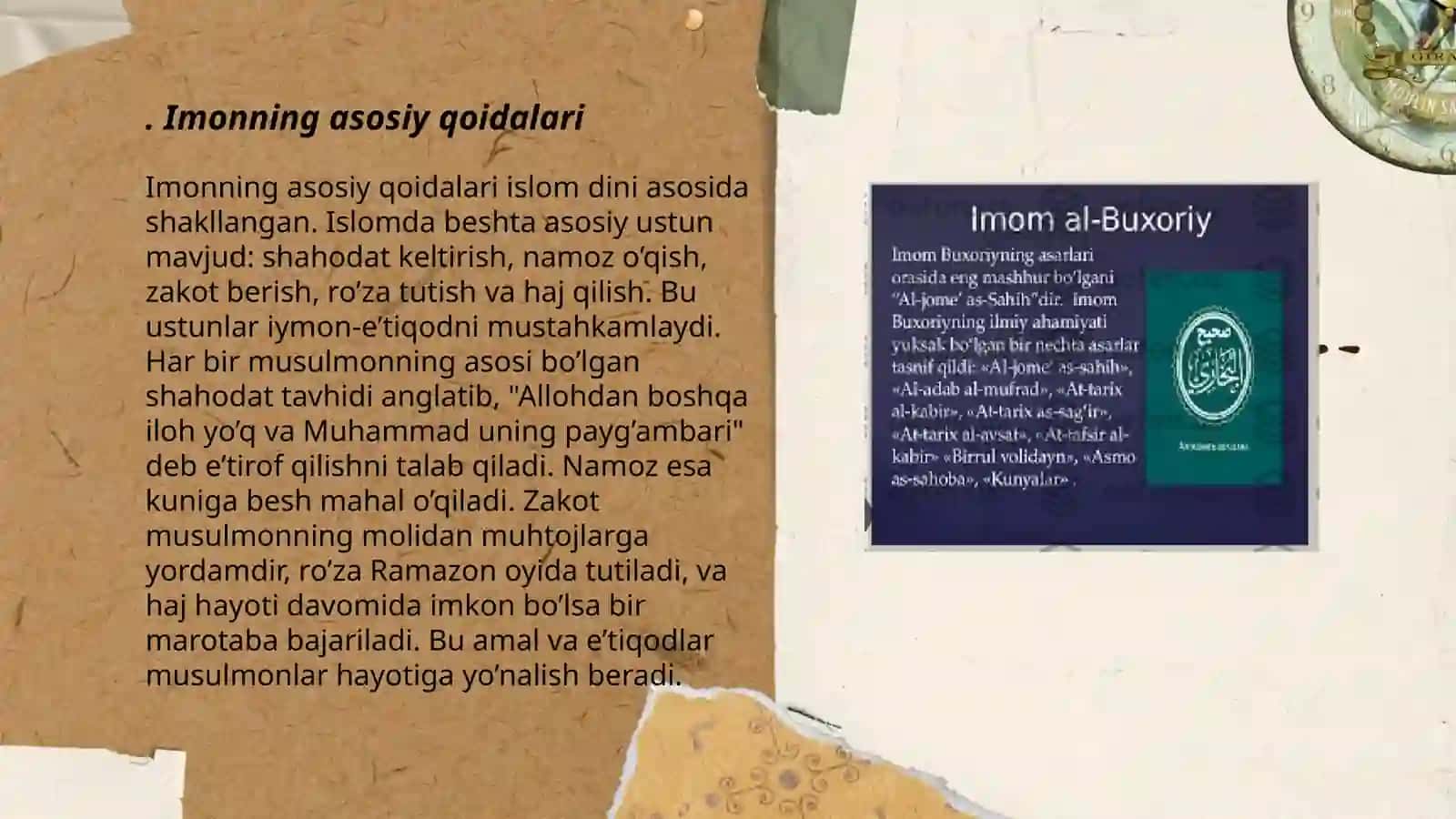 Imonning asosiy qoidalari 3