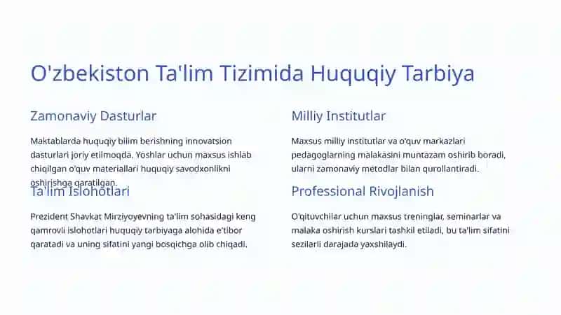 Huquqiy Tarbiya: Jamiyatimizning Asosi 3