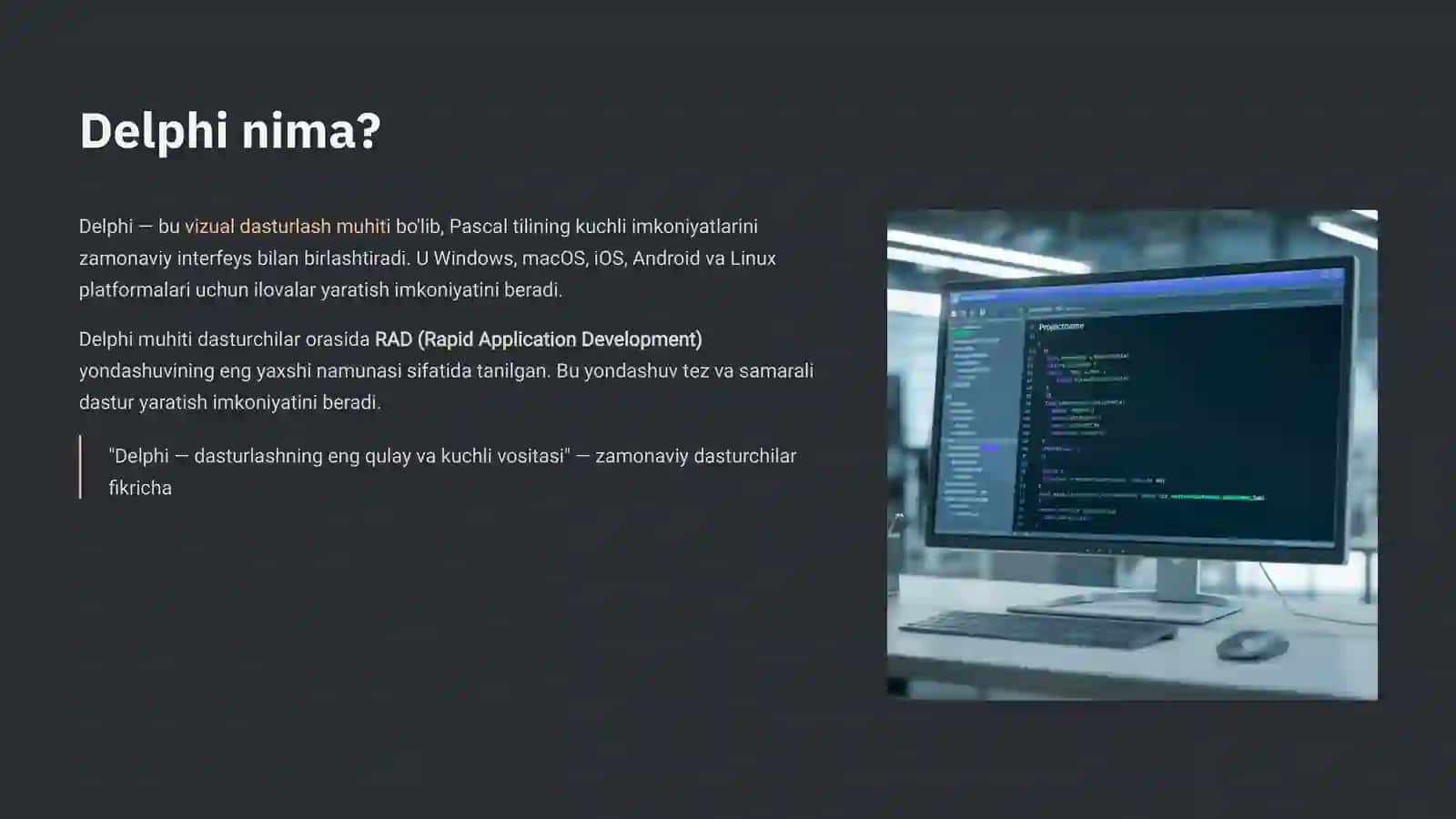 Delphi dasturlash muhiti 3