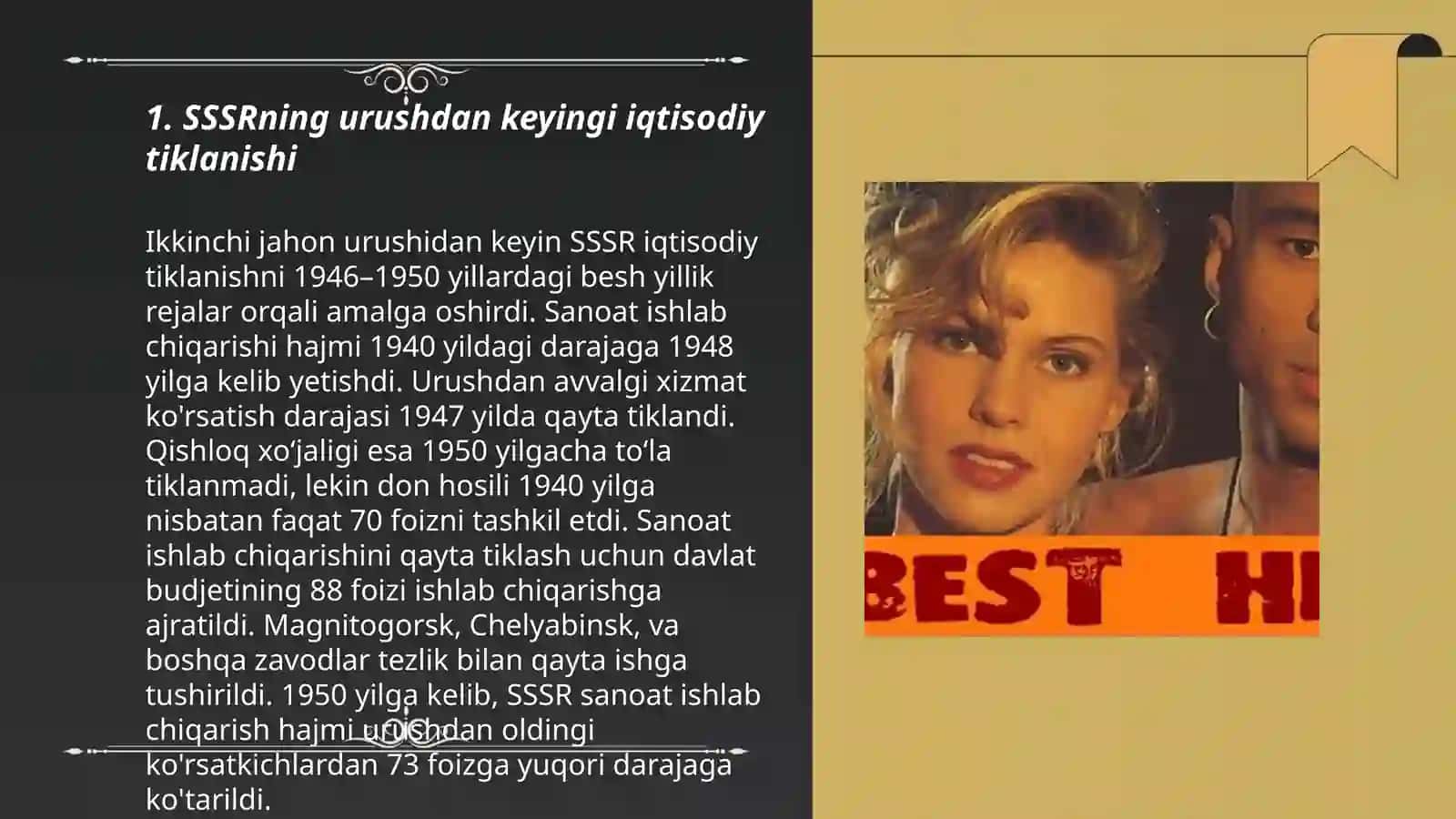 Ikkinchi Jahon Urushi va SSSRning Iqtisodiy Tiklanishi 3