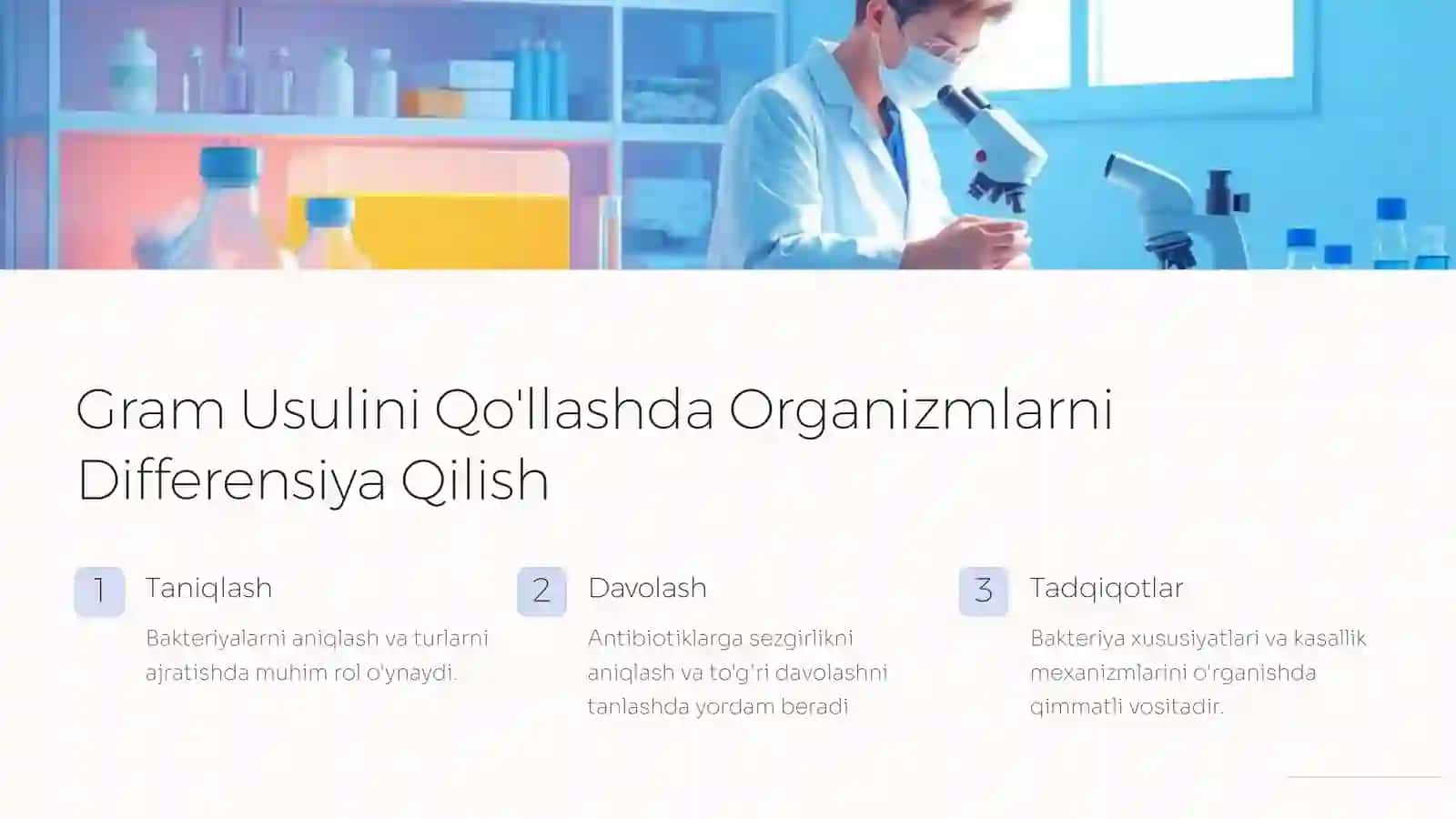 Gramusulidabo'yashvaorganizmlarnidifferensiyaqilish 3