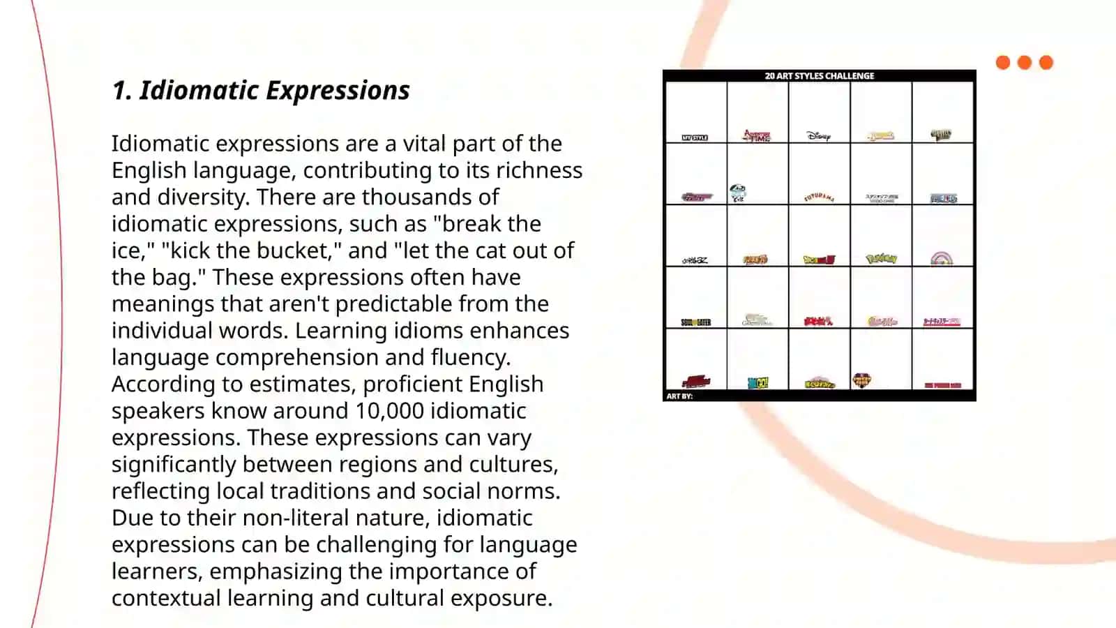 Stylistic use of set expressions 3