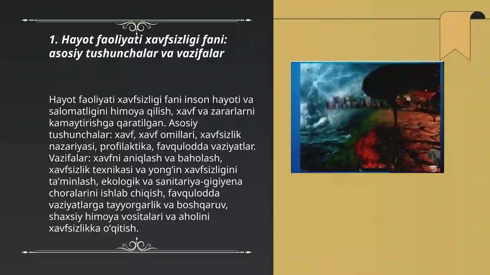 Hayot faoliyati xavfsizligi fani haqida 3