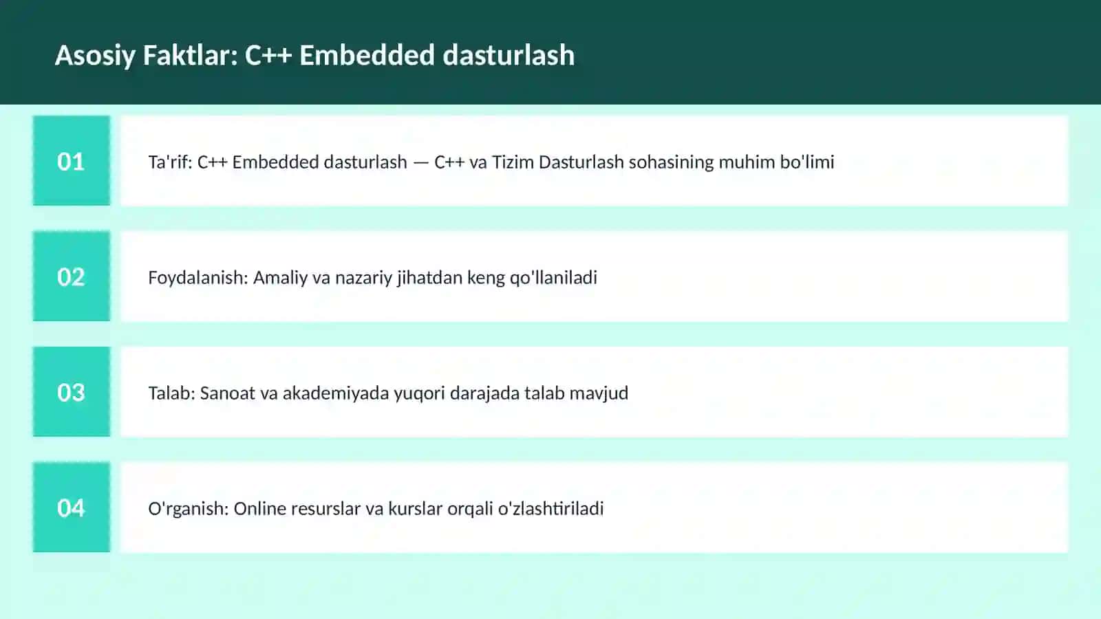 C++ VA TIZIM DASTURLASH 3