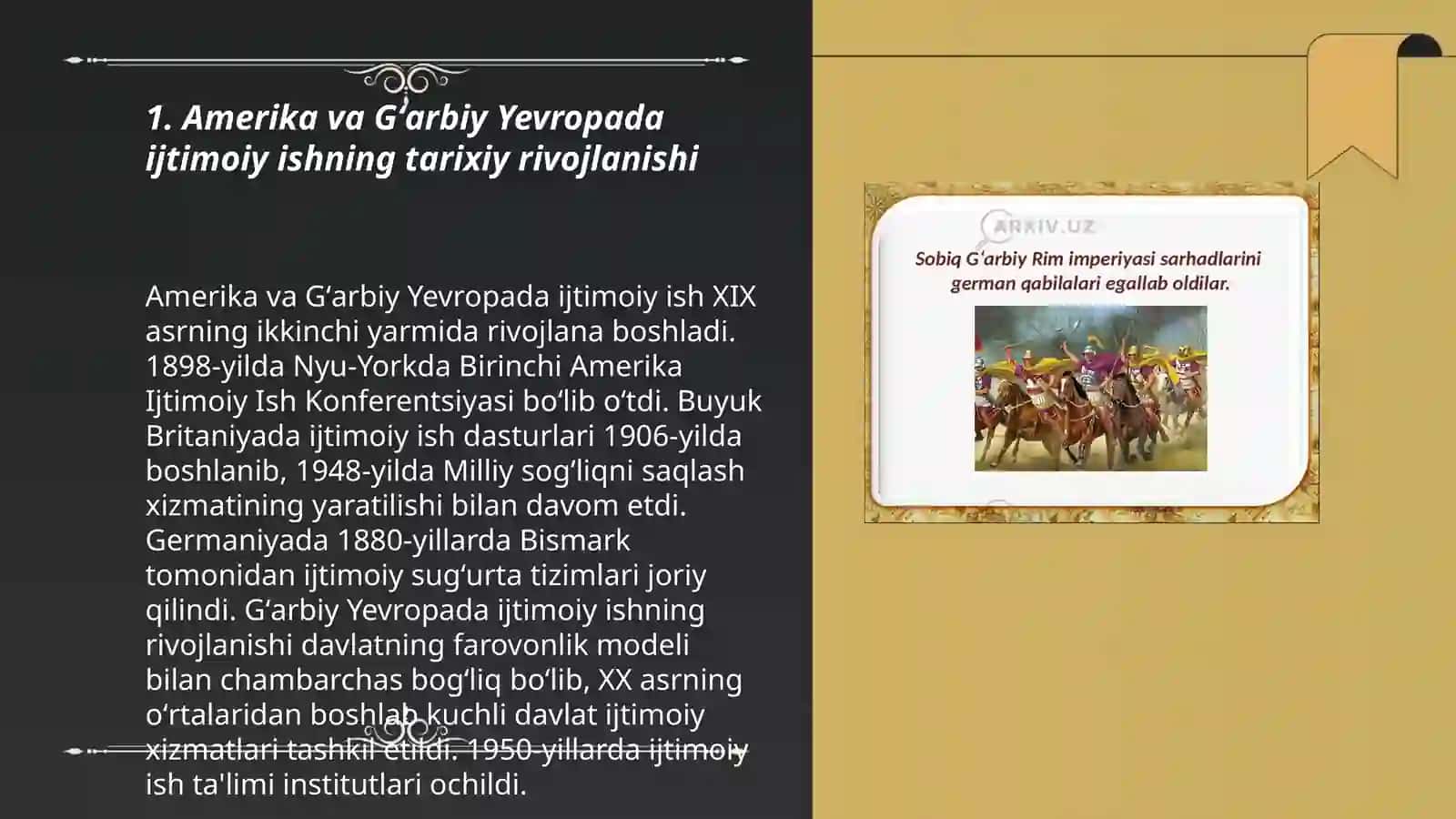 Amerika va G'arbiy Yevropada ijtimoiy ishning kasb sifatida rivojlanishi 3