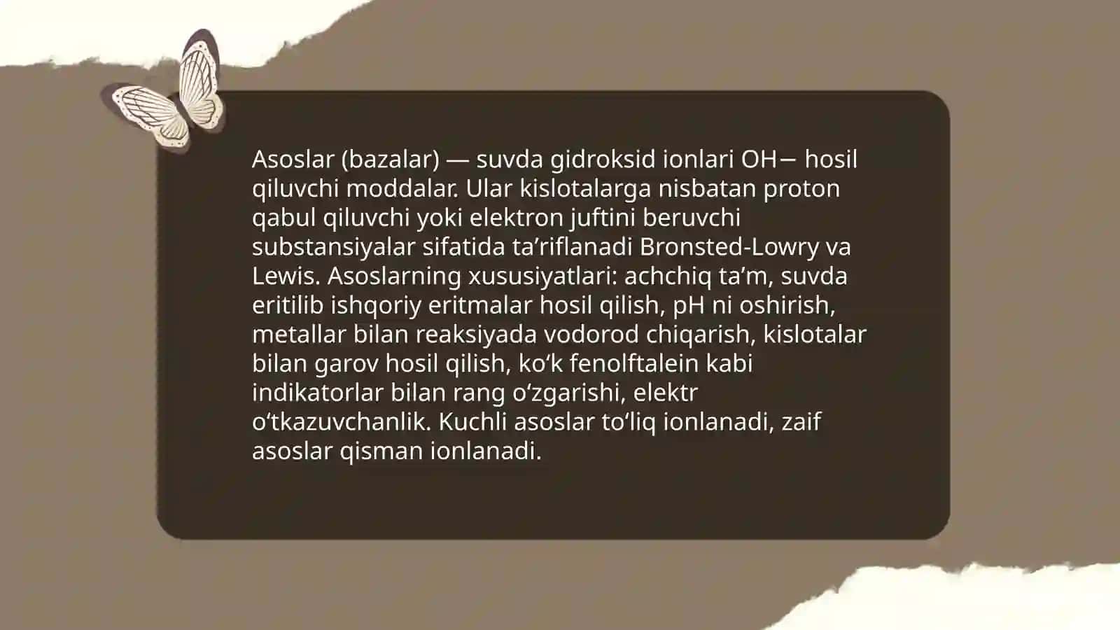 Asoslar nomlanishi. Ishqorlar. Amfoter gidroksidlar 3