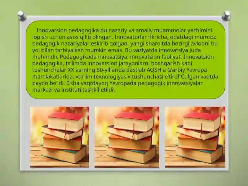 Boshlang’ich  sinf  o’quv  fanlarida innovatsion pedagogik texnologiyalarining qo’llanilishi 3