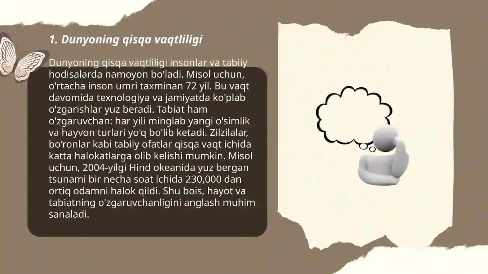 Dunyoviylik -daxriylik emas 3